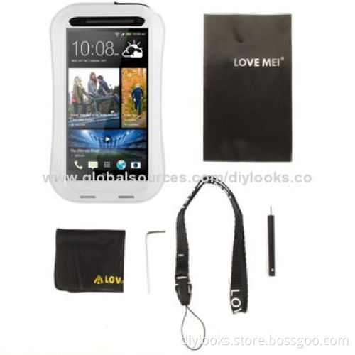 MEI Metal Ultra-thin Rain-resistant + Dropproof + Shockproof + Dustproof Protective Case for HTC